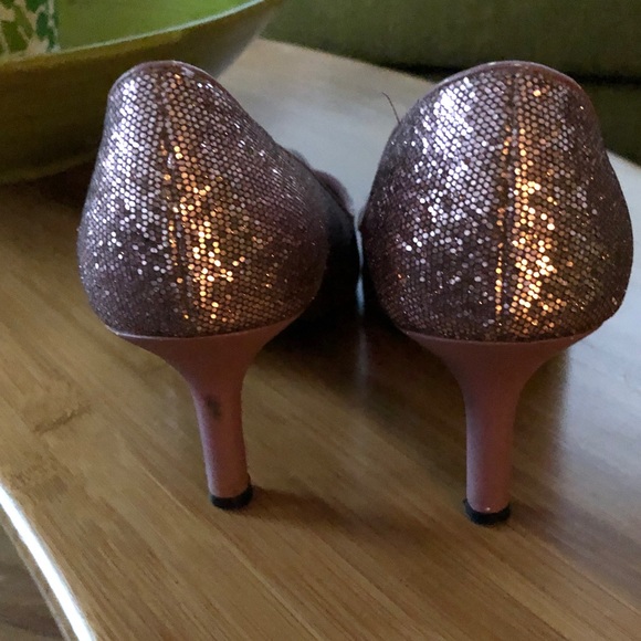 Sparkly Glittery Pink Pumps Heels Size 7 - Picture 5 of 13